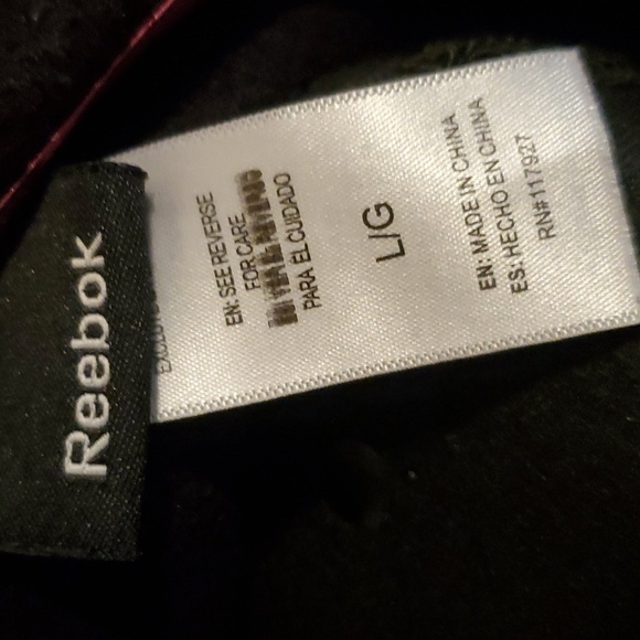 Reebok Pink & black fleece jacket size Large - Picture 4 of 4